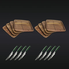 Steak Knife & Bistecca Plate Set, 16-pc (Green)