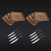 Steak Knife & Bistecca Plate Set, 16-pc (Espresso)