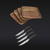 Steak Knife & Bistecca Plate Set, 8-pc (Espresso)