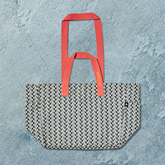 The Everything Everywhere Bag (Chevron-Slate)