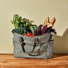 The Everything Everywhere Bag (Houndstooth-Forest)