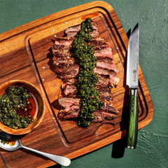 Steak Knife & Bistecca Plate Set, 8-pc (Green)