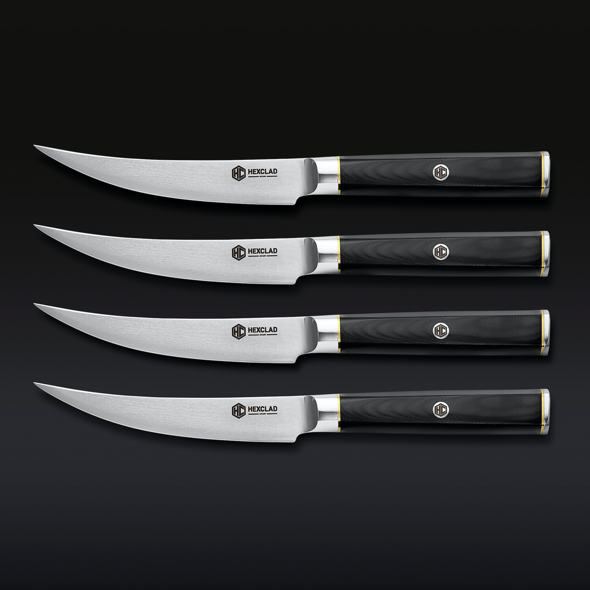 Master Series Damascus Steel Steak Knife Set, 4-pc